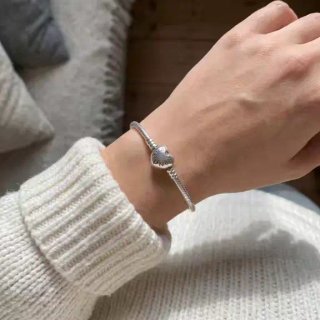 Pulsera Pandora Corazón Plata