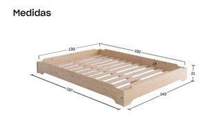 Cama Lufe 135x190 Mendi