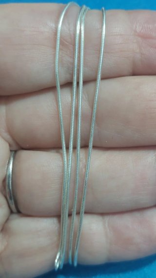 Cadena de 60cm de Plata de Ley