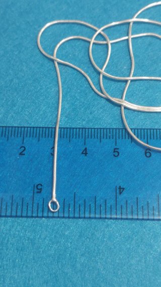 Cadena de 60cm de Plata de Ley