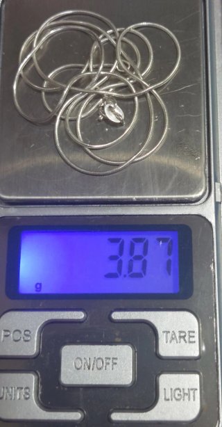Cadena de 60cm de Plata de Ley