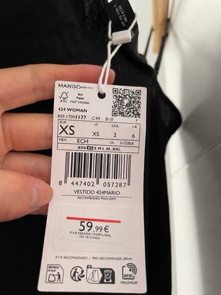 Vestido negro largo tirantes nuevo