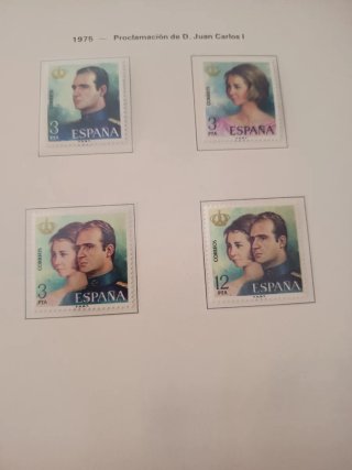 Serie sellos España 1975 Juan Carlos I