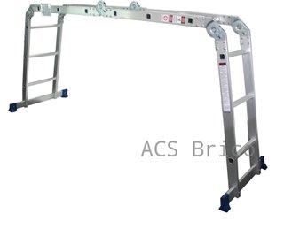 Escalera Multisusos Aluminio Profesional 4x3 Peldaños - 10085