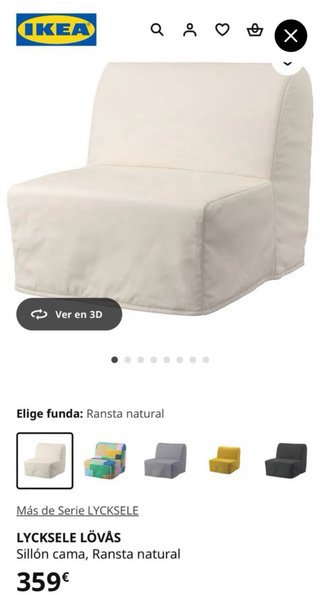 Cama plegable individual LYCKSELE LOVAS