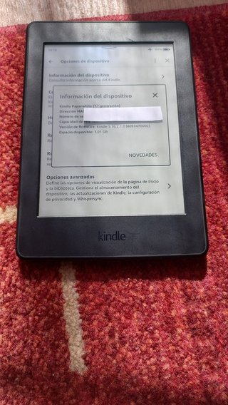 Kindle Paperwhite 7 retroiluminado + Funda