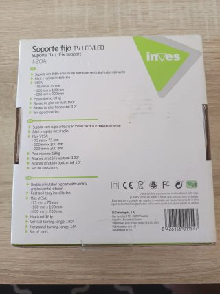 Soporte TV Fijo Inves LCD/LED I-20A