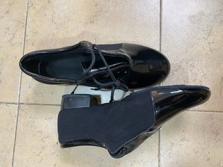 Zapatos Baile Latino Hombre Charol y Tela