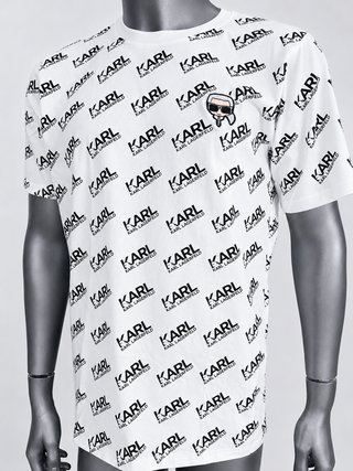 Camiseta Karl Lagerfeld Blanca Estampada
