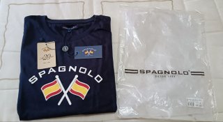 Camiseta SPAGNOLO Banderas Vintage Talla L
