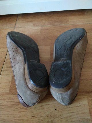 Bailarinas Clarks Beige y Marrón