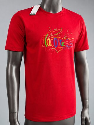 Camiseta  Roja Logo Multicolor