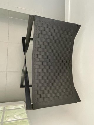 Taburete Plegable Karr Cuero y Acero
