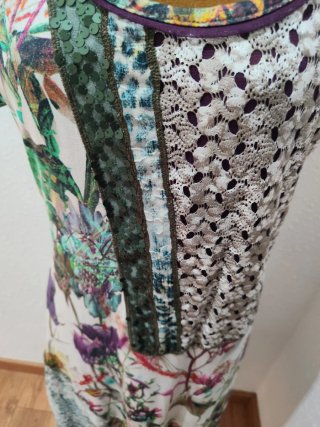 Vestido Verano Multicolor Manga Corta