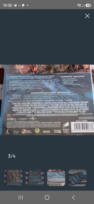Peter Pan La Gran Aventura ( 2003 ) Blu-ray