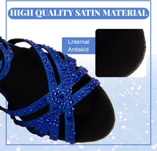 Zapatos Baile Latino Talla 39 Azul