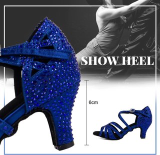 Zapatos Baile Latino Talla 39 Azul