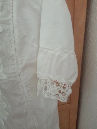 Vestido Ibicenco Verano Blanco Talla Única.