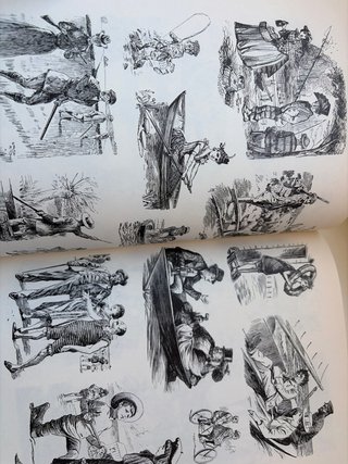 Humorous victorian spot illustrations