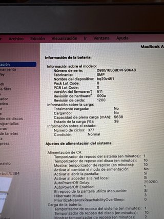 MacBook Air 2015 Plata buen estado