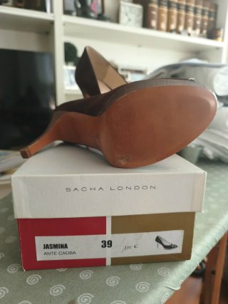 Zapatos Sacha London T.39 Ante Caoba
