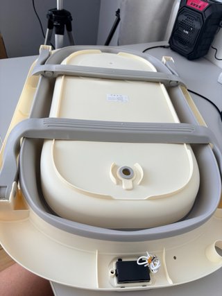 Bañera bebé plegable con termómetro