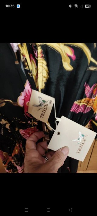 Vestido kimono estampado floral talla XL