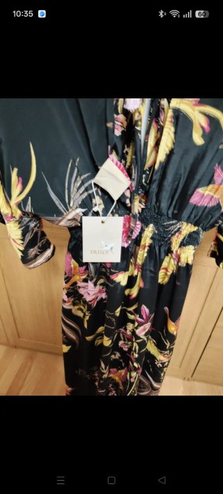 Vestido kimono estampado floral talla XL