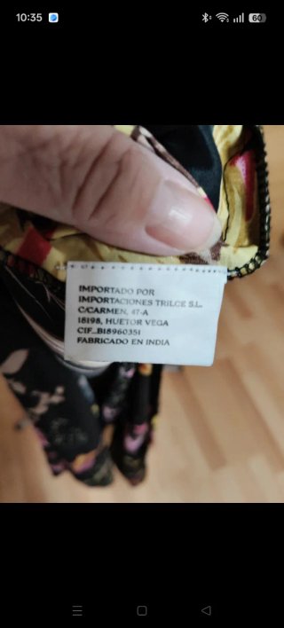 Vestido kimono estampado floral talla XL
