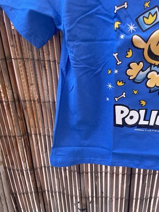 Camiseta Policán azul niño talla 7-8 años