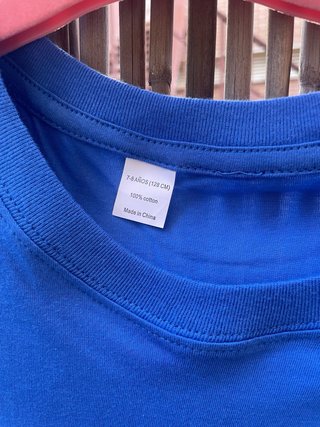 Camiseta Policán azul niño talla 7-8 años