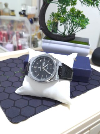 Reloj Hombre Negro/Plateado