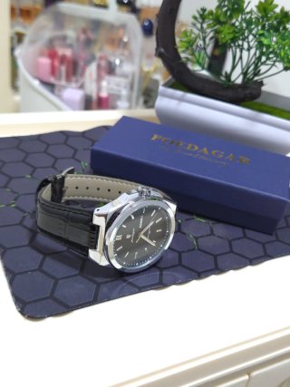 Reloj Hombre Negro/Plateado