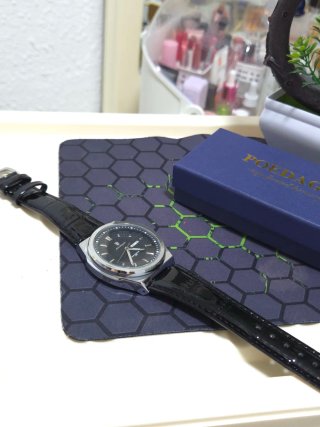 Reloj Hombre Negro/Plateado