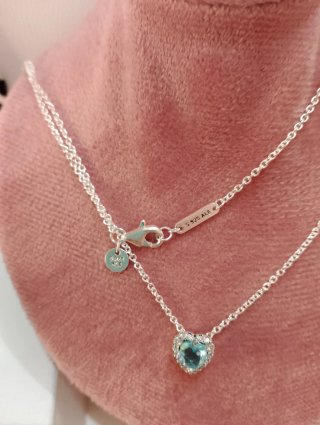 Conjunto Pandora Corazón Azul Talla 58