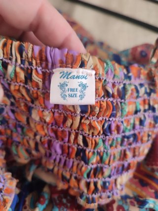 Vestido largo estampado