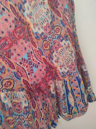 Vestido largo estampado