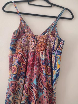 Vestido largo estampado