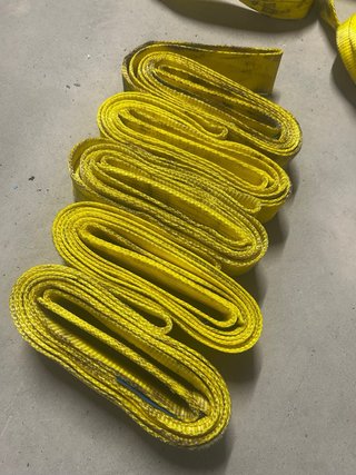 Eslingas de elevación amarillas