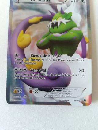 Pokémon Tornadus EX Full Art 98/98 NM ESP