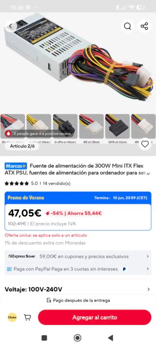 Fuente de Alimentación T.F.SKYWINDINTL 300W