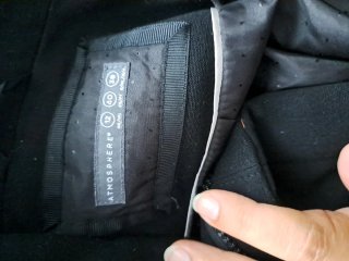 Abrigo negro elegante