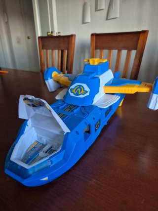 Juguete Robot Azul y Blanco