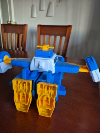Juguete Robot Azul y Blanco