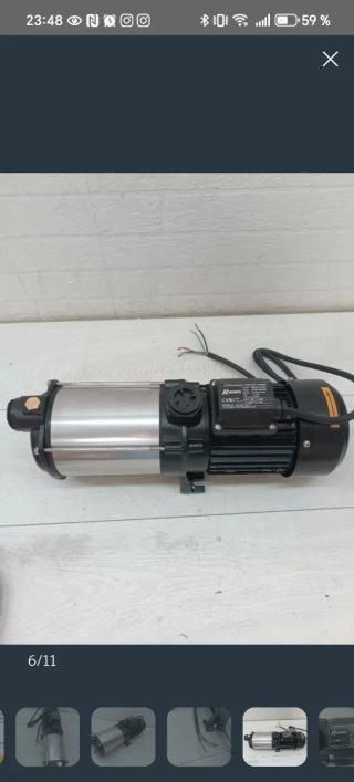 Bomba de aspiración de acero inoxidable