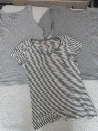 Pack 3 Camisetas Grises Talla M