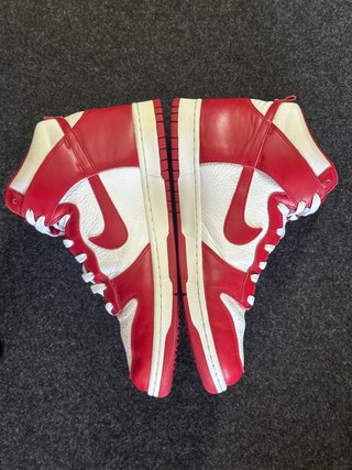 Nike Dunk High 46 White Varsity Red