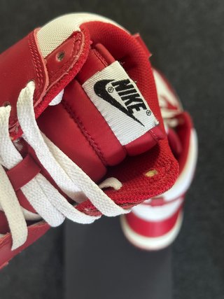 Nike Dunk High 46 White Varsity Red