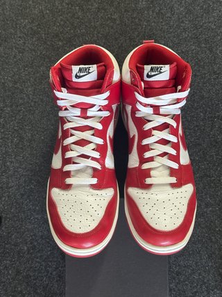 Nike Dunk High 46 White Varsity Red