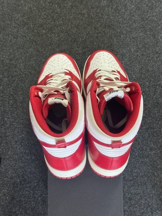 Nike Dunk High 46 White Varsity Red
